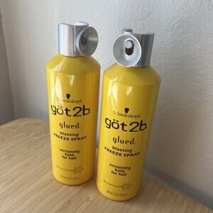 Got2b Glued Blasting Freeze Hairspray 12oz Pack of 2 Extra Strong